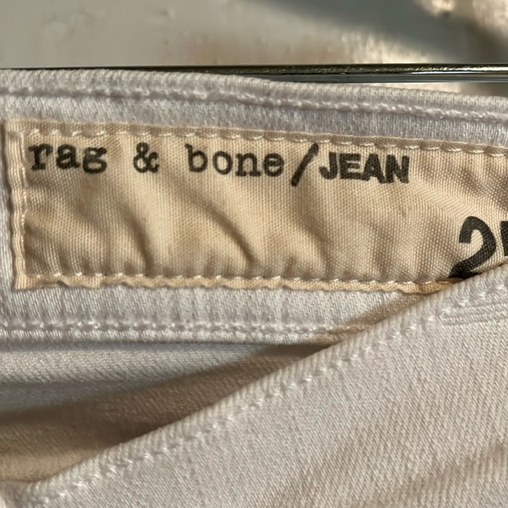 Rag and Bone off white jeans